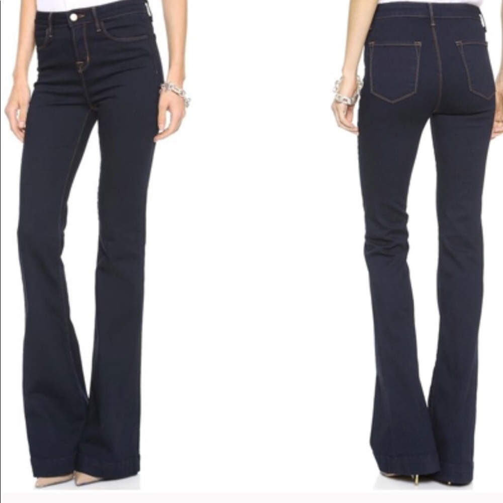 J Brand High Waisted Flair “The Doll” Jeans